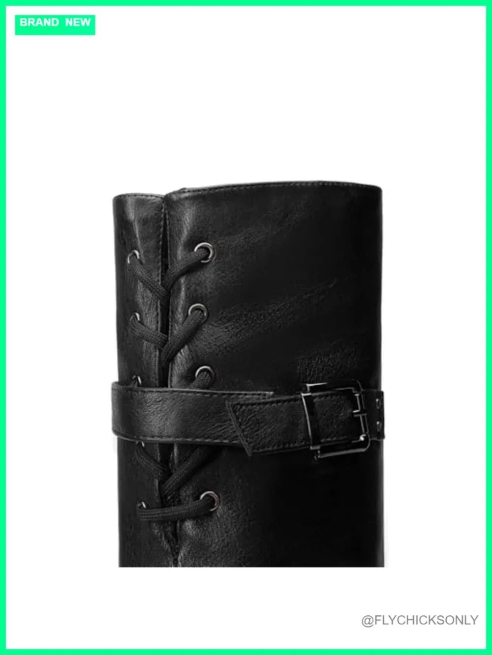 Women's Over The Knee Flat Boots Faux Leather Faux Fur Lined Slouch Thigh High